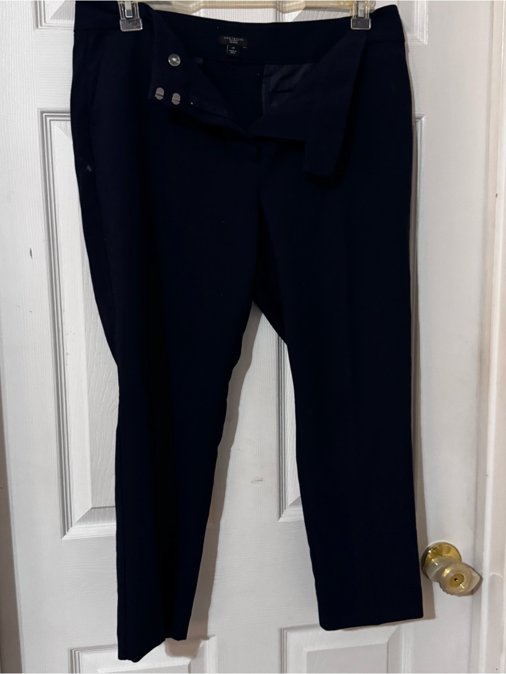 Ann Taylor Dark Navy Cropped Dress Pants